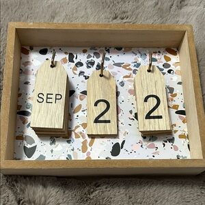 Wood Flip Calendar